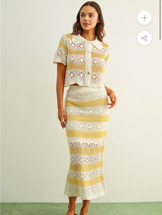 Miou Muse Dresses & Skirts - NWT Miou Muse Crochet Knit Skirt Small